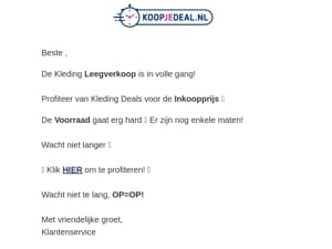 Kleding Voor de Inkoopprijs❗