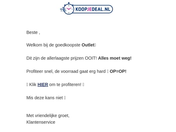 Goedkoopste Outlet van NL❗