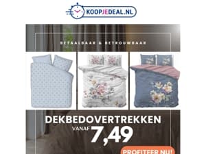 Luxe overtrekken vanaf slechts €7,49!