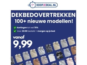 Nieuw: Dekbedovertrekken -70% ✨