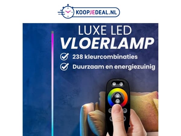 Luxe Led Vloerlamp nu 34,99 💡