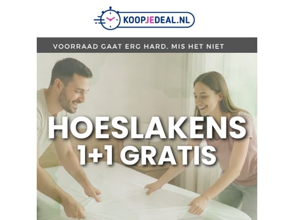 2 Hoeslakens vanaf 12,99 💥 OP=OP