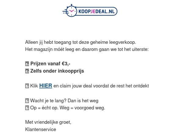 RE: Informatie over je bestelling
