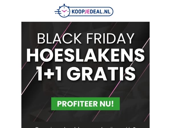 2 hoeslakens voor de prijs van 1?