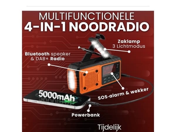 4-in-1 NoodRadio Mega Goedkoop🚨