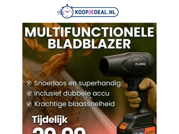 Multifunctionele Bladblazer NU 29,99 💨