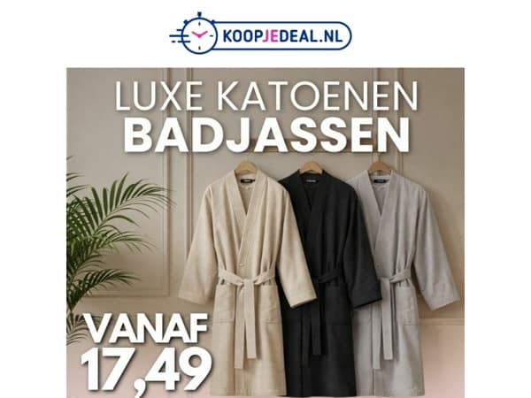 Luxe Badjassen Extra Goedkoop! 🫧