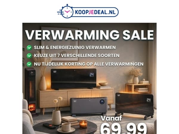 Koude dagen? Warm huis vanaf 69,99 🏠