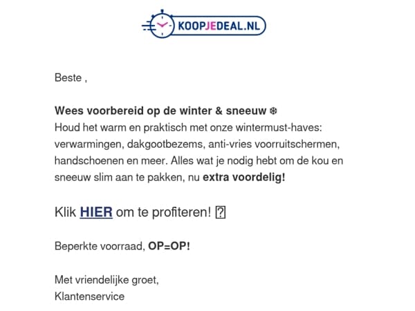 Dit heb je Nú nodig voor de Winter❗