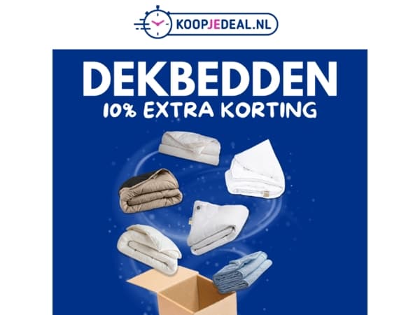 Dekbedden met 10% EXTRA Korting❗