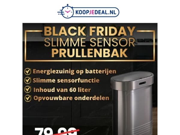 Slimme Sensor Prullenbakken nu 69,99 🗑️