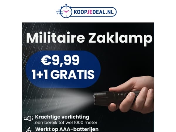 2 Zaklampen voor 9,99 🔦
