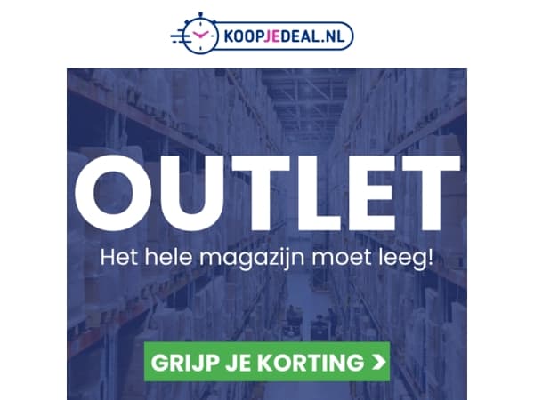 Outlet = Aangevuld 💥