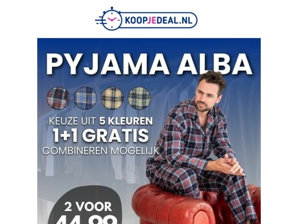 NU 2 Pyjama's voor al 39,99 😴
