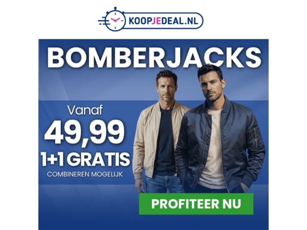 2 Bomberjacks voor tijdelijk 49,99 🎉