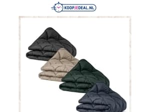 Dekbed & Overtrek in 1 €19,99 💤 | Isolerende Gordijnen €17,99 🌙 | Hoge Druk Waterborstel €17,99 💦