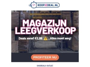 Magazijn Leegverkoop!