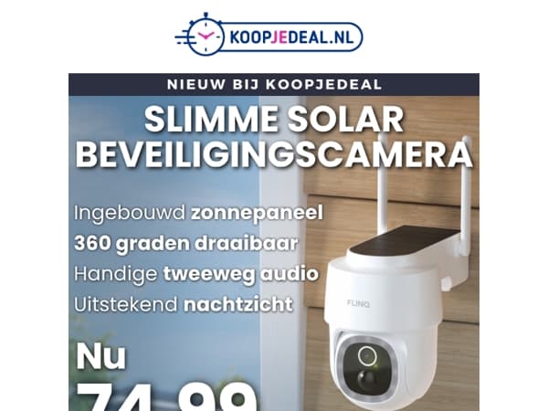 Nieuw: Draadloze Beveiligingscamera 🎥