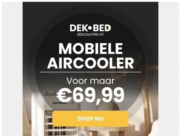 Aircoolers vanaf 69,99 🔥 Nu of Nooit!
