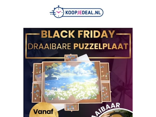 Nieuw: Draaibare Puzzeltafel nu 39,99 🧩​