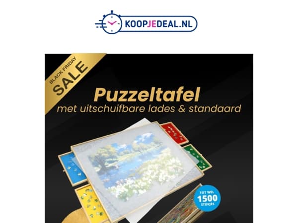 Puzzeltafel met Black Friday Korting 🖤