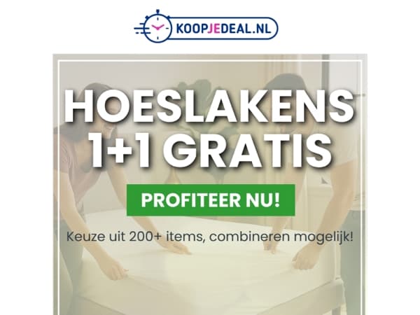 2 Hoeslakens voor 12,99 😴