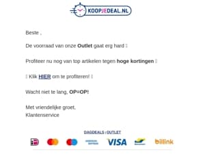 Belangrijk bericht…