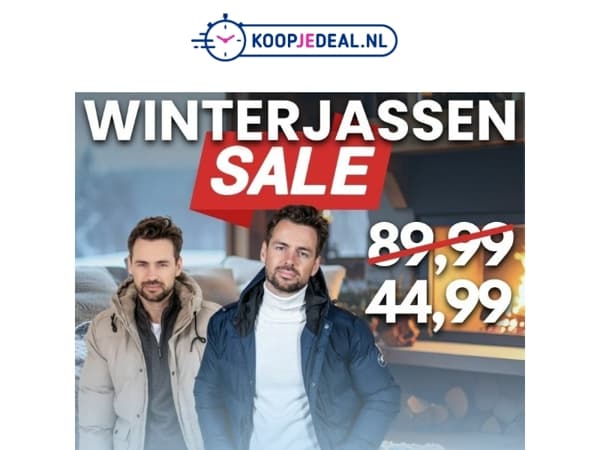 50% KORTING op Winterjassen 🧥