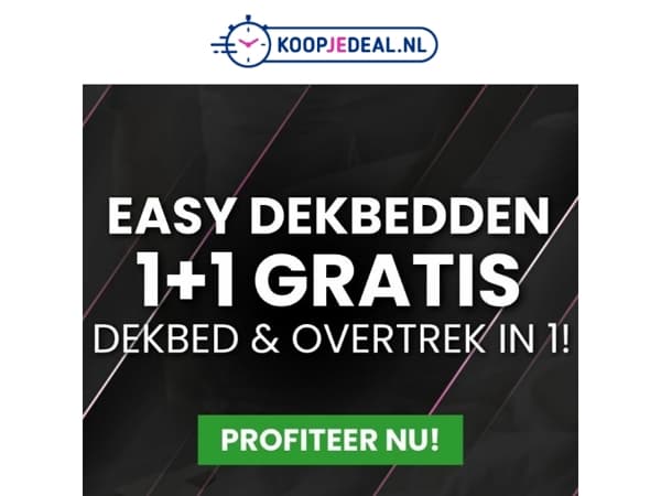 Lazy Dekbedden 1+1 GRATIS