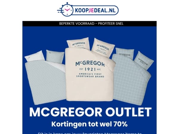 McGregor Overtrekken v.a €14,99 😱