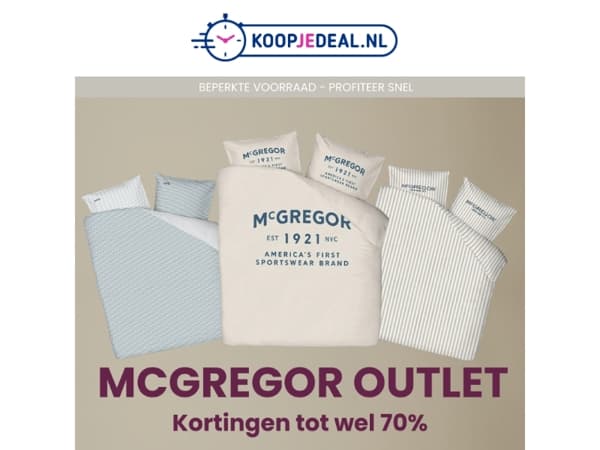 McGregor Dekbedovertrek Outlet 😴