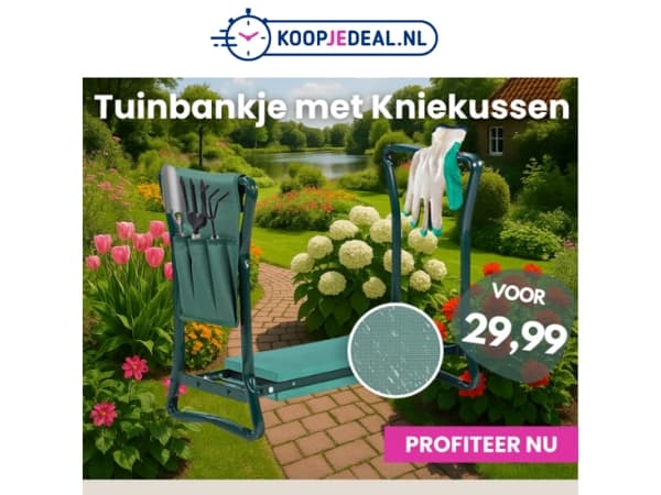 Kniepijn tijdens het Tuinieren?🌿