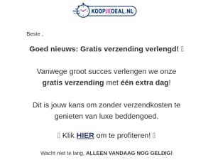 RE: Gratis verzending verlengd! 🚚