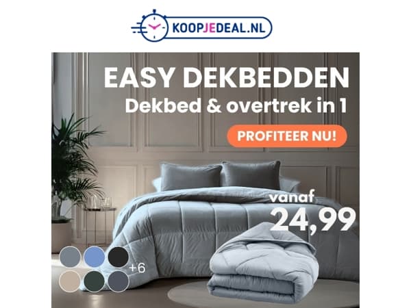 Dekbed & Overtrek in 1 voor 24,99 ⚠️