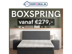 Luxe Boxspring vanaf €279,-