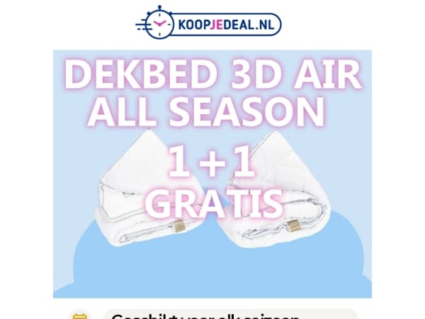 Verkoelend Dekbed 1+1 GRATIS 💥