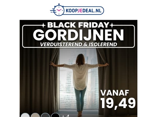 Isolerende Gordijnen nu 19,49 💥
