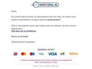 Je bent geselecteerd