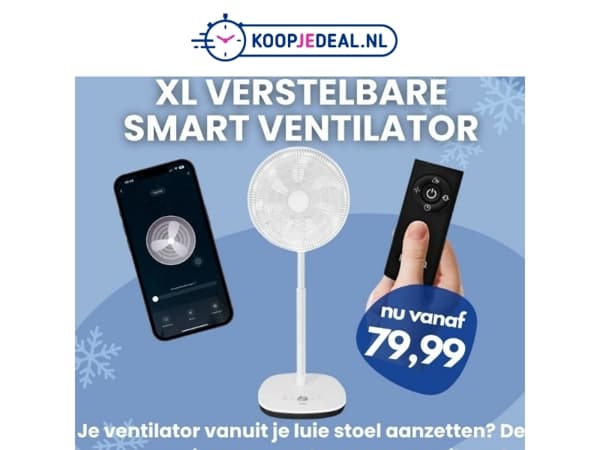 Heet? Deze XL Ventilator redt je dag!