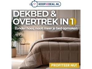 Dekbed en Overtrek in 1 vanaf €12,99
