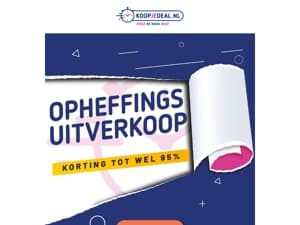 Korting Tot Wel 95%!