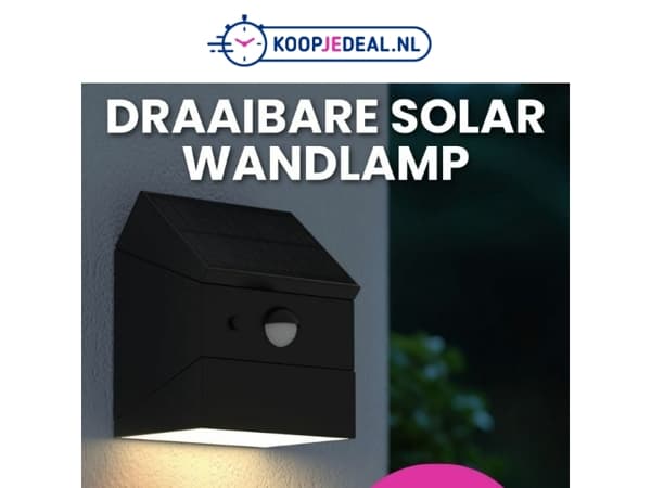 2-PACK Solar Wandlampen nu 29,99 💡