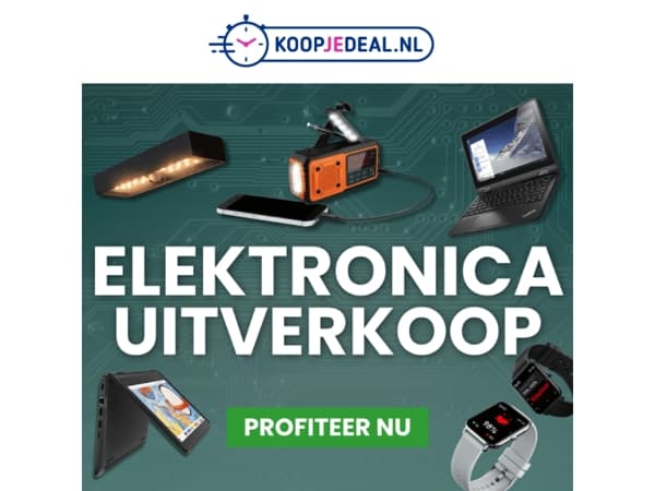 Absurd lage prijzen op Elektronica
