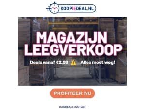 Magazijn Leegverkoop!
