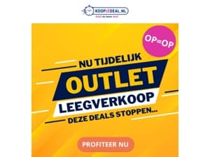 OUTLET LEEGVERKOOP📦