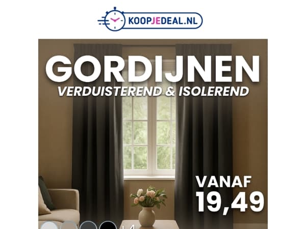 Isolerende Gordijnen voor 19,49?