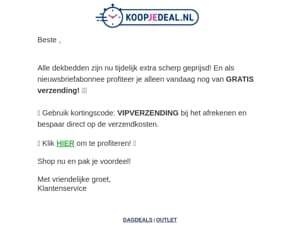 RE: Gratis Verzending 📦