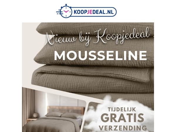 Dekbedovertrek Mousseline 24,99 ✨