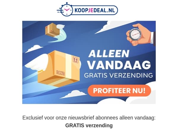Laatste Kans op GRATIS verzending 📦