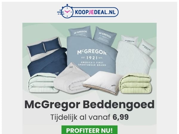 A-merk beddengoed voor 6,99 😱